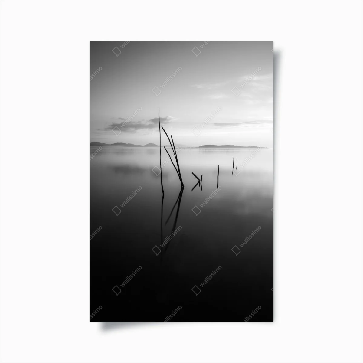 Poster riflessi silenziosi sul lago • Wallissimo® Poster riflessi silenziosi sul lago • Wallissimo®