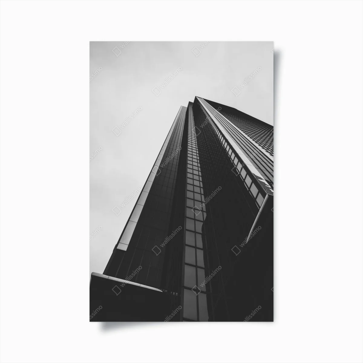 Poster prospettiva verticale di un grattacielo moderno • Wallissimo® Poster prospettiva verticale di un grattacielo moderno • Wallissimo®