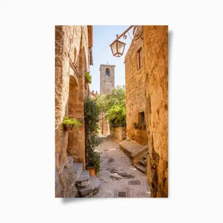 Poster vicolo medievale a Civita di Bagnoregio • Wallissimo®