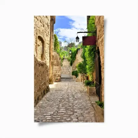 Poster vicolo antico di Les Baux • Wallissimo®