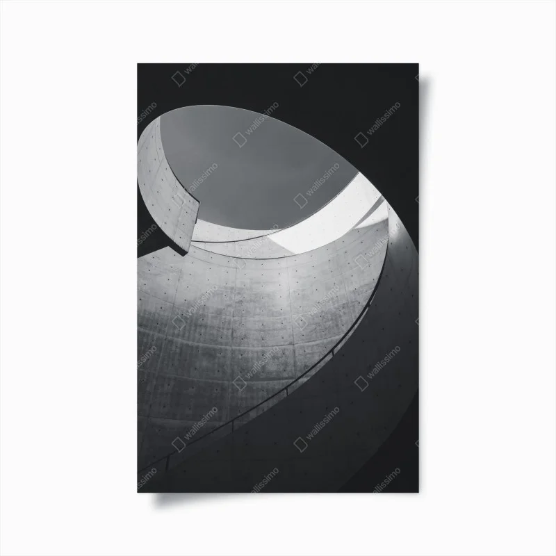 Poster curve di cemento: eleganza architettonica minimal