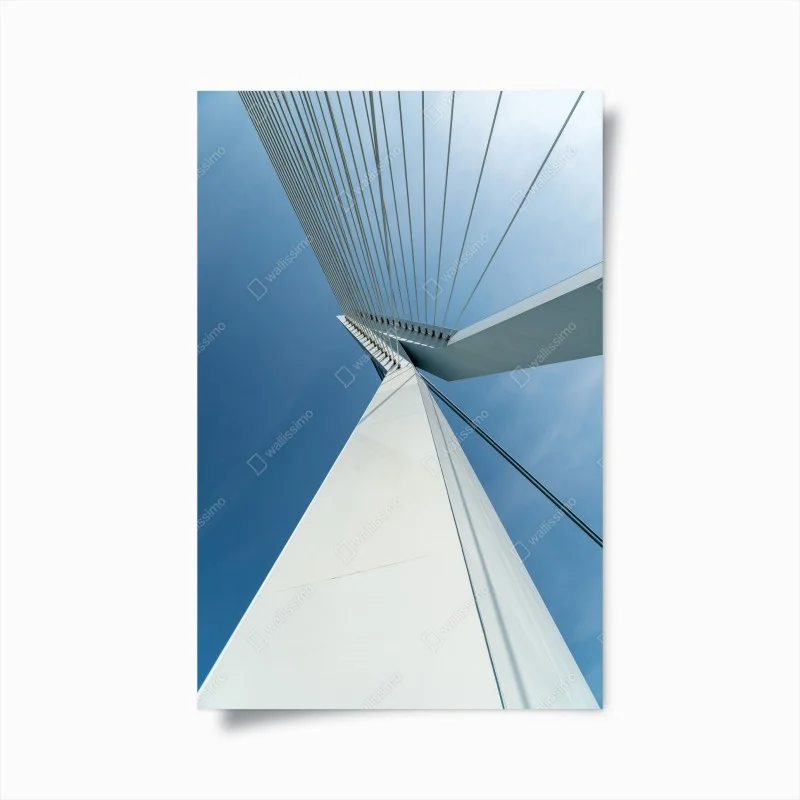 Poster prospettiva di un ponte moderno