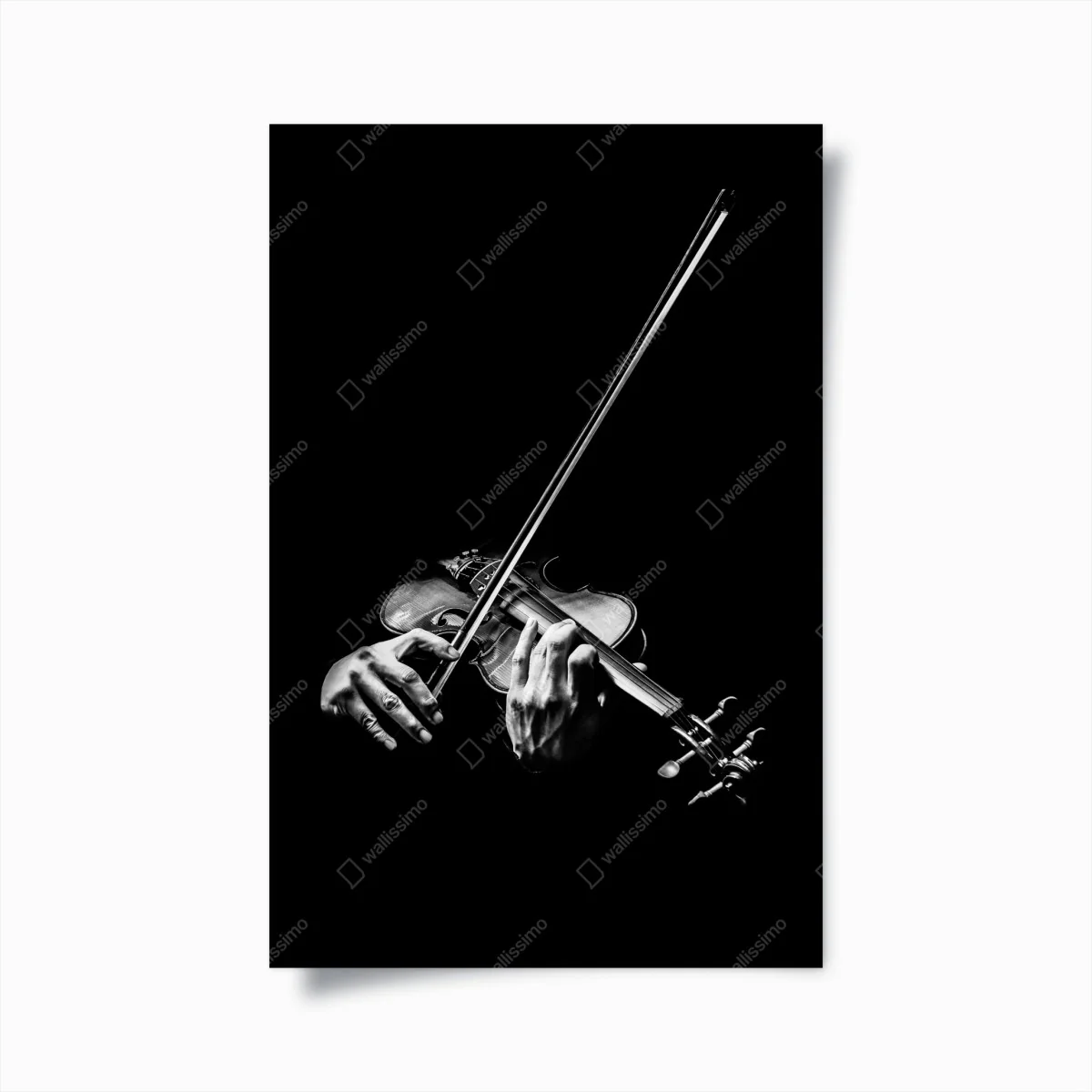 Poster mani al violino in controluce • Wallissimo® Poster mani al violino in controluce • Wallissimo®