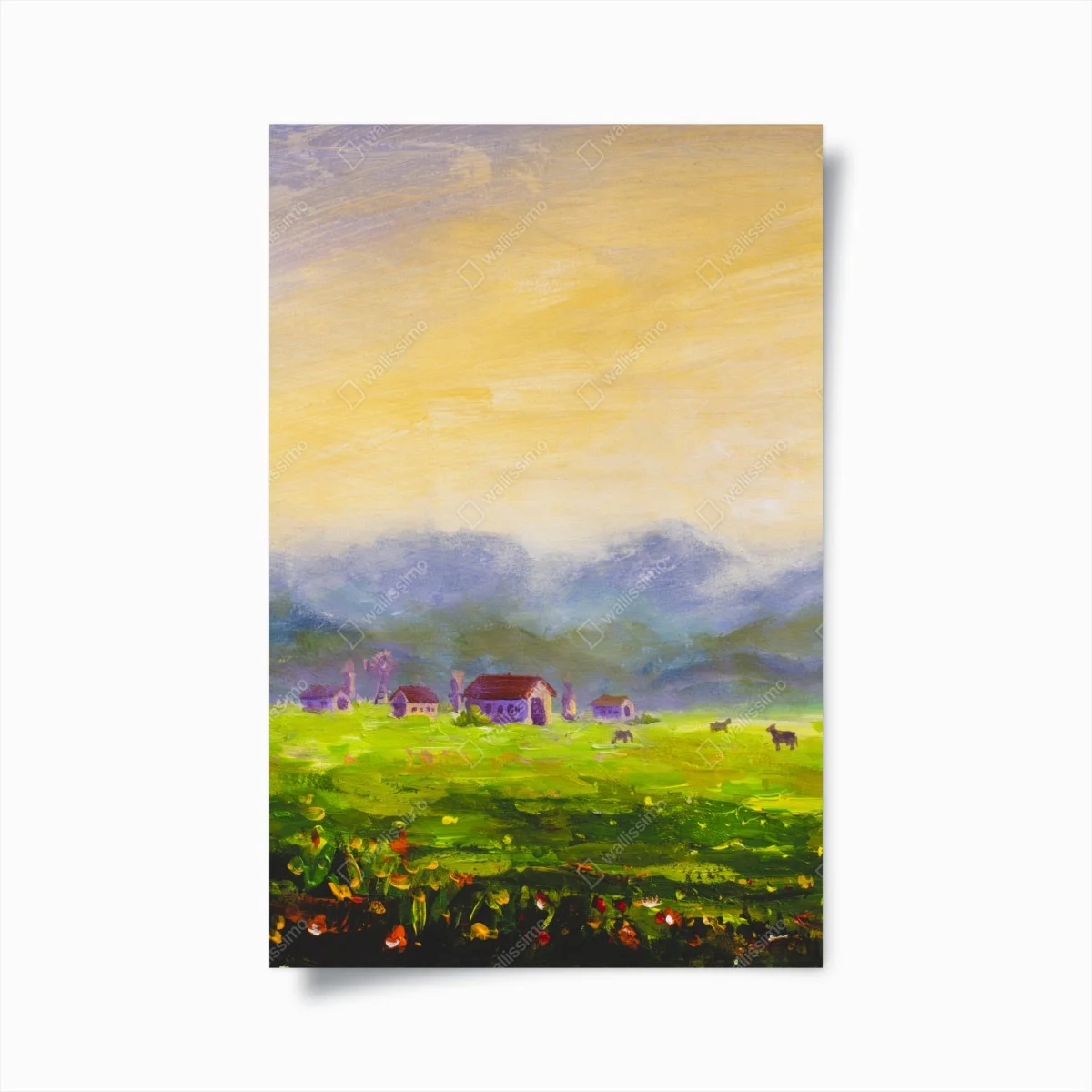 Poster alba estiva in campagna • Wallissimo® Poster alba estiva in campagna • Wallissimo®