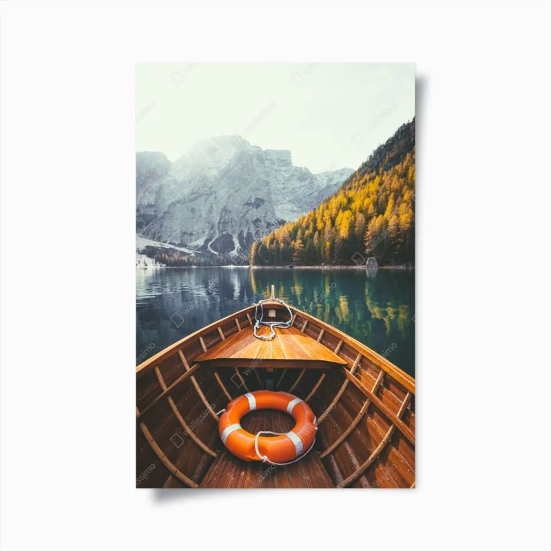Poster serenità sul Lago di Braies