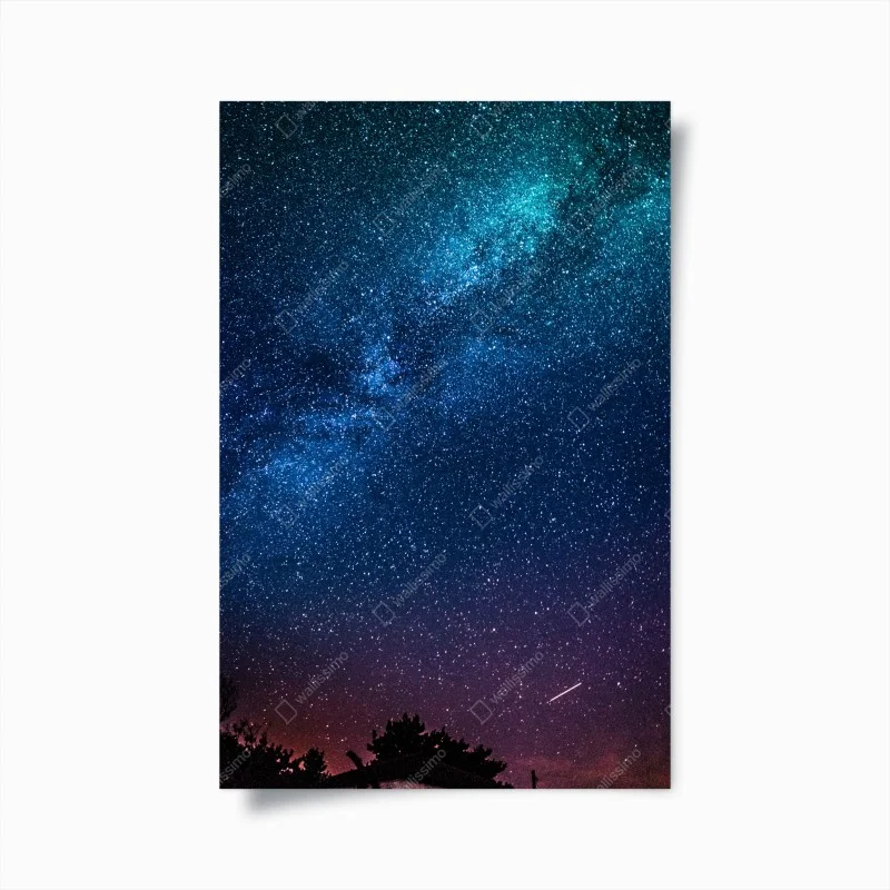 Poster manto stellato notturno