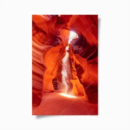 Poster luce nel cuore di Antelope Canyon • Wallissimo®