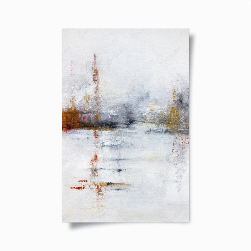 Poster orizzonti sfumati in bianco e ruggine