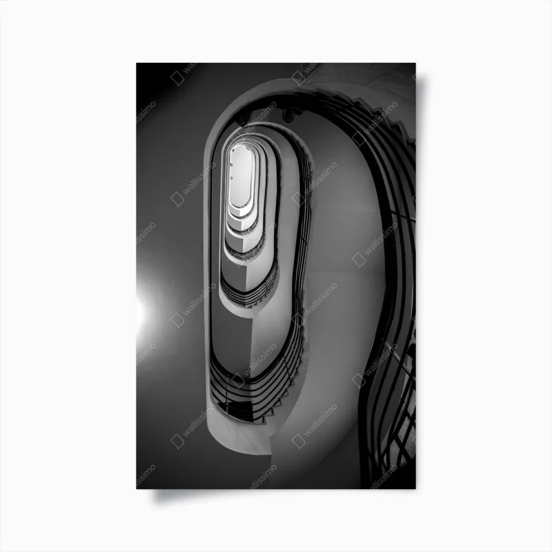 Poster prospettiva architettonica a spirale