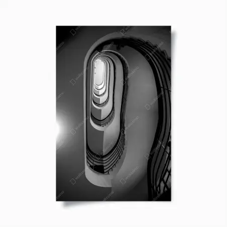 Poster prospettiva architettonica a spirale • Wallissimo®