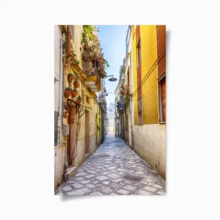 Poster vicolo fiorito nel centro storico di Brindisi • Wallissimo®