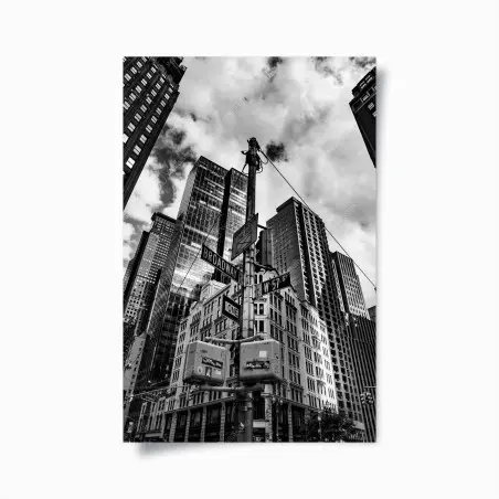 Poster prospettiva urbana su Broadway, New York • Wallissimo®