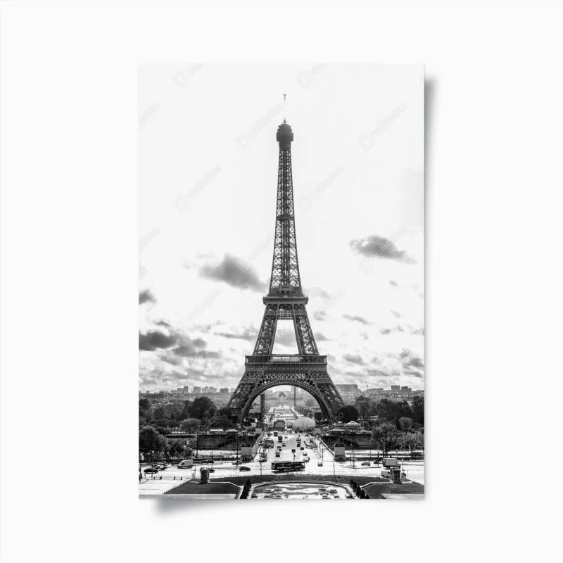 Poster vista iconica della Torre Eiffel a Parigi