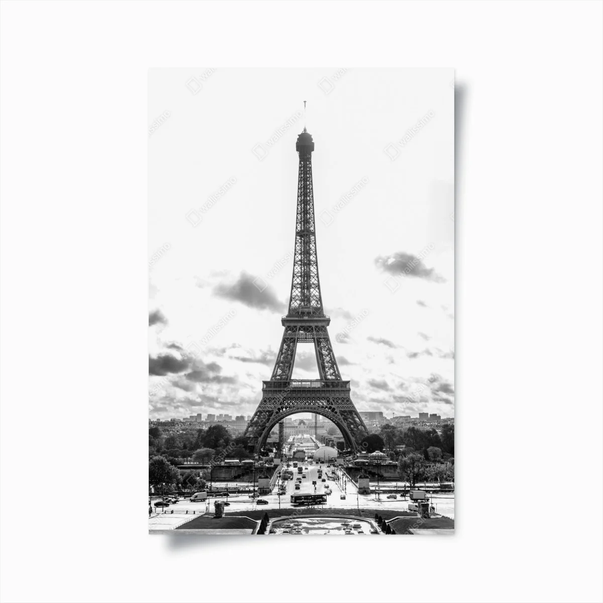 Poster vista iconica della Torre Eiffel a Parigi • Wallissimo® Poster vista iconica della Torre Eiffel a Parigi • Wallissimo®