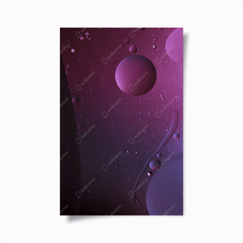 Poster universo in sfumature viola