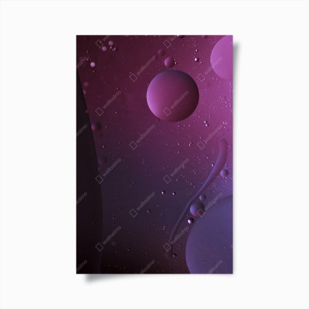 Poster universo in sfumature viola • Wallissimo®