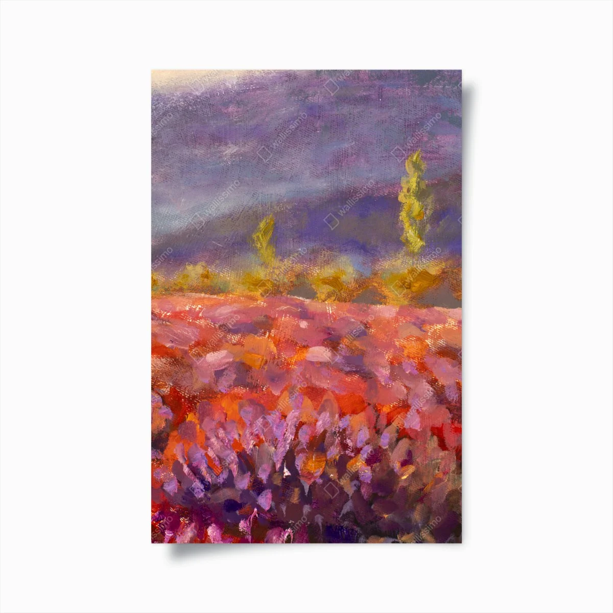 Poster campo di lavanda impressionista della Provenza • Wallissimo® Poster campo di lavanda impressionista della Provenza • Wallissimo®
