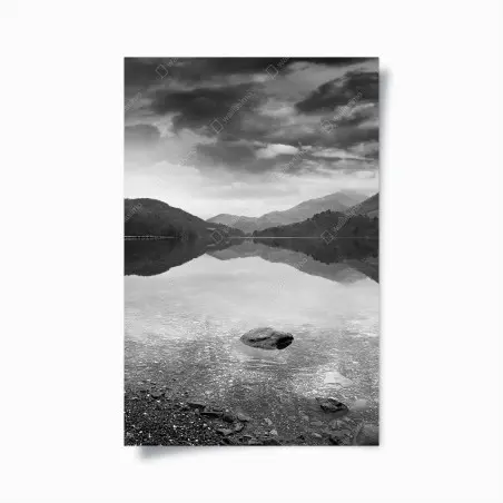 Poster riflessi silenziosi sul lago • Wallissimo®
