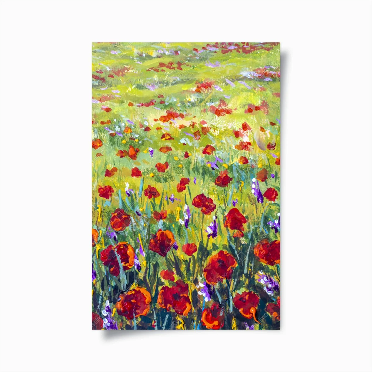 Poster campo di papaveri impressionista • Wallissimo® Poster campo di papaveri impressionista • Wallissimo®