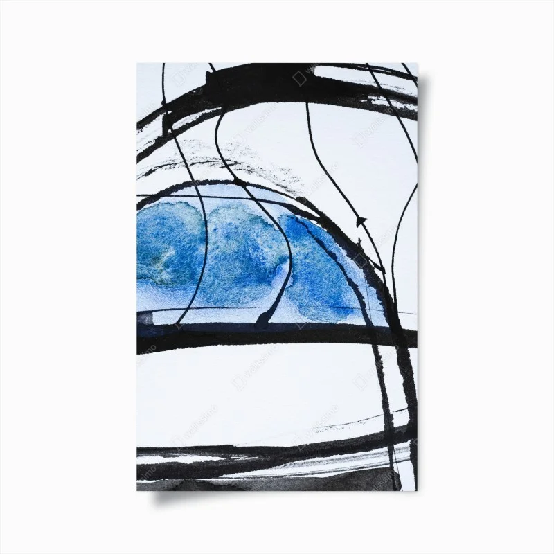 Poster arco blu astratto