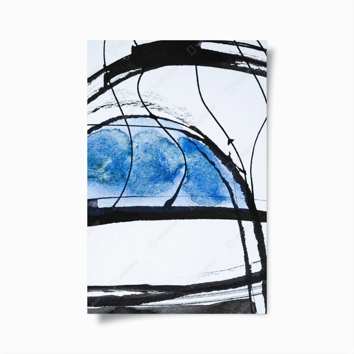 Poster arco blu astratto • Wallissimo® Poster arco blu astratto • Wallissimo®