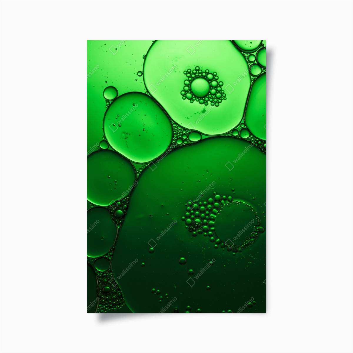 Poster composizione di bolle verdi • Wallissimo®