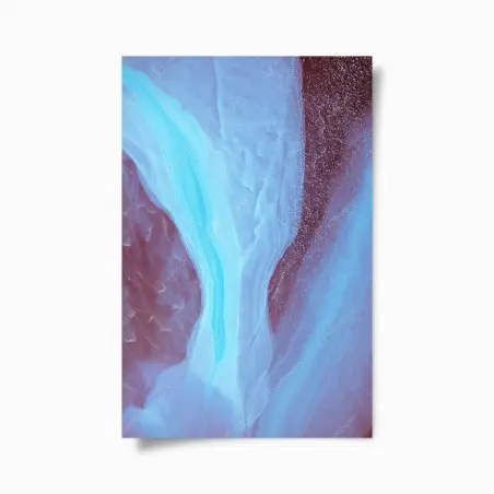 Poster marmo etereo blu e rosa • Wallissimo®