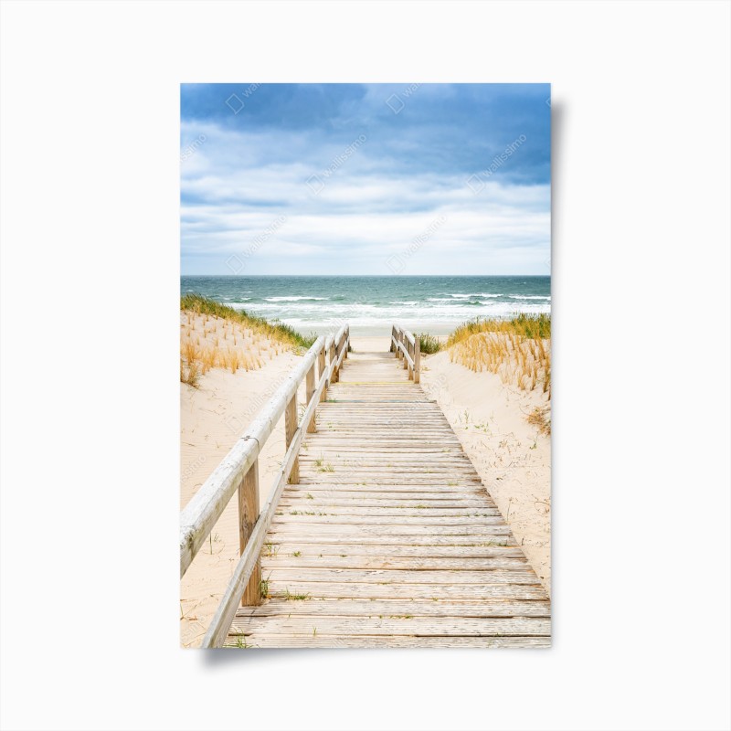 Poster passerella verso il mare di Sylt