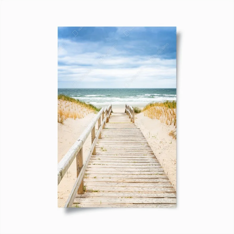 Poster passerella verso il mare di Sylt