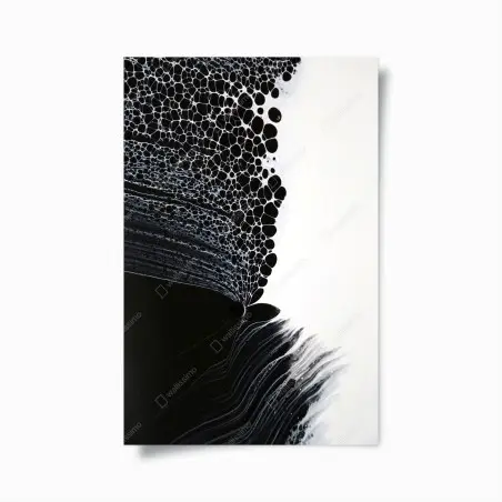 Poster danza di bolle in bianco e nero • Wallissimo®