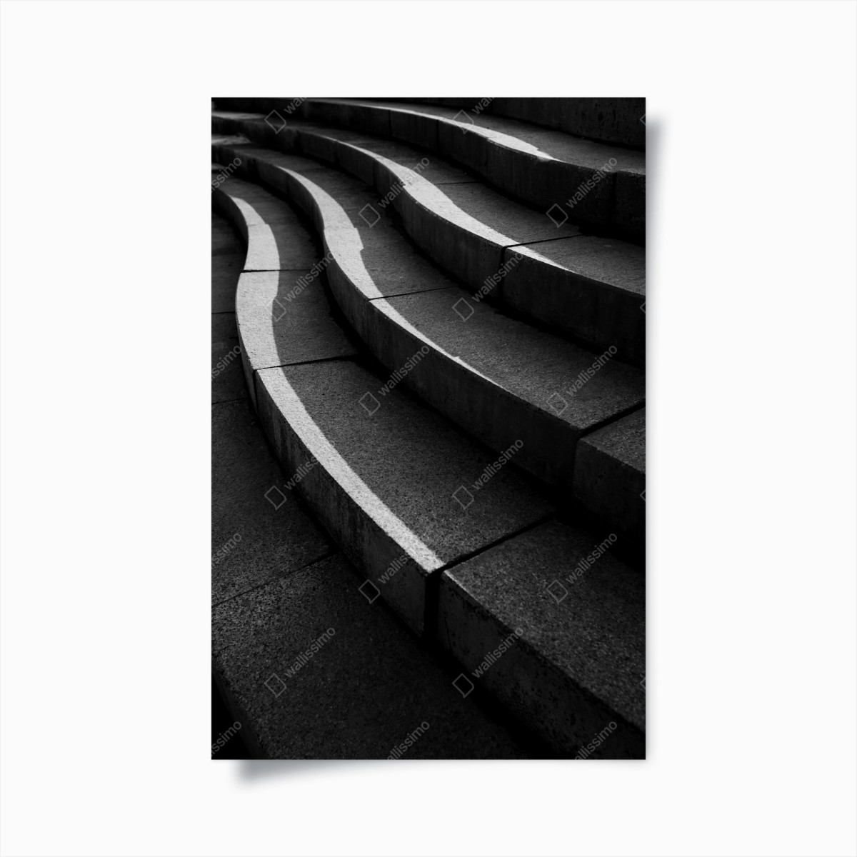 Poster curve di cemento: geometria urbana • Wallissimo®