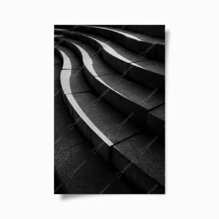 Poster curve di cemento: geometria urbana • Wallissimo®