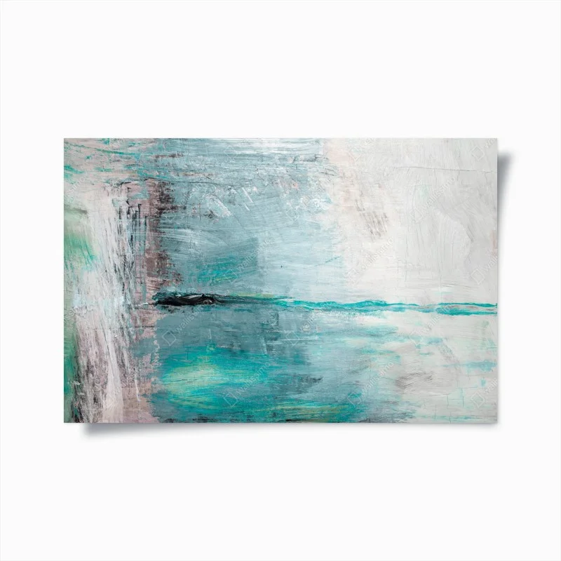 Poster orizzonte turchese astratto