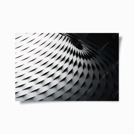 Poster metallo intrecciato motivo geometrico • Wallissimo®