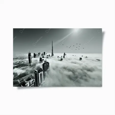 Poster città tra le nuvole di Dubai • Wallissimo®