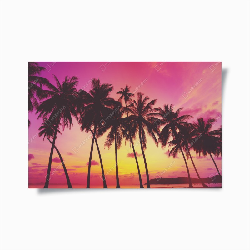 Poster tramonto tropicale in Thailandia