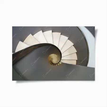 Poster spirale architettonica minimalista • Wallissimo®