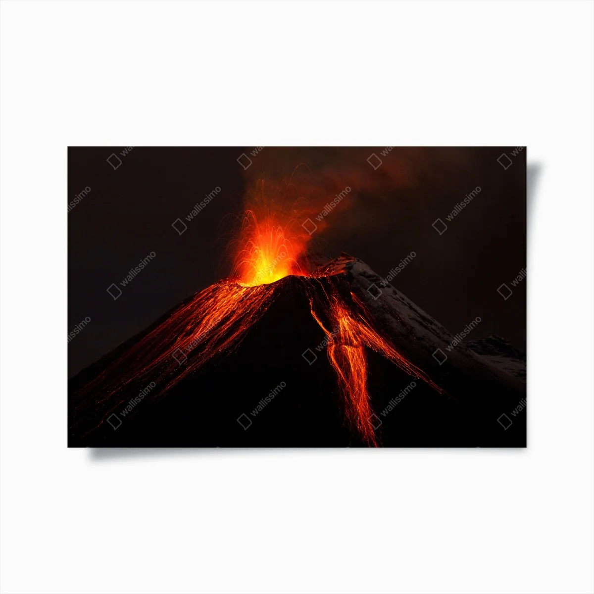 Poster vulcano in eruzione: cascata di lava • Wallissimo® Poster vulcano in eruzione: cascata di lava • Wallissimo®