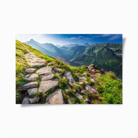 Poster alba sui Tatra: sentiero panoramico tra le cime • Wallissimo®