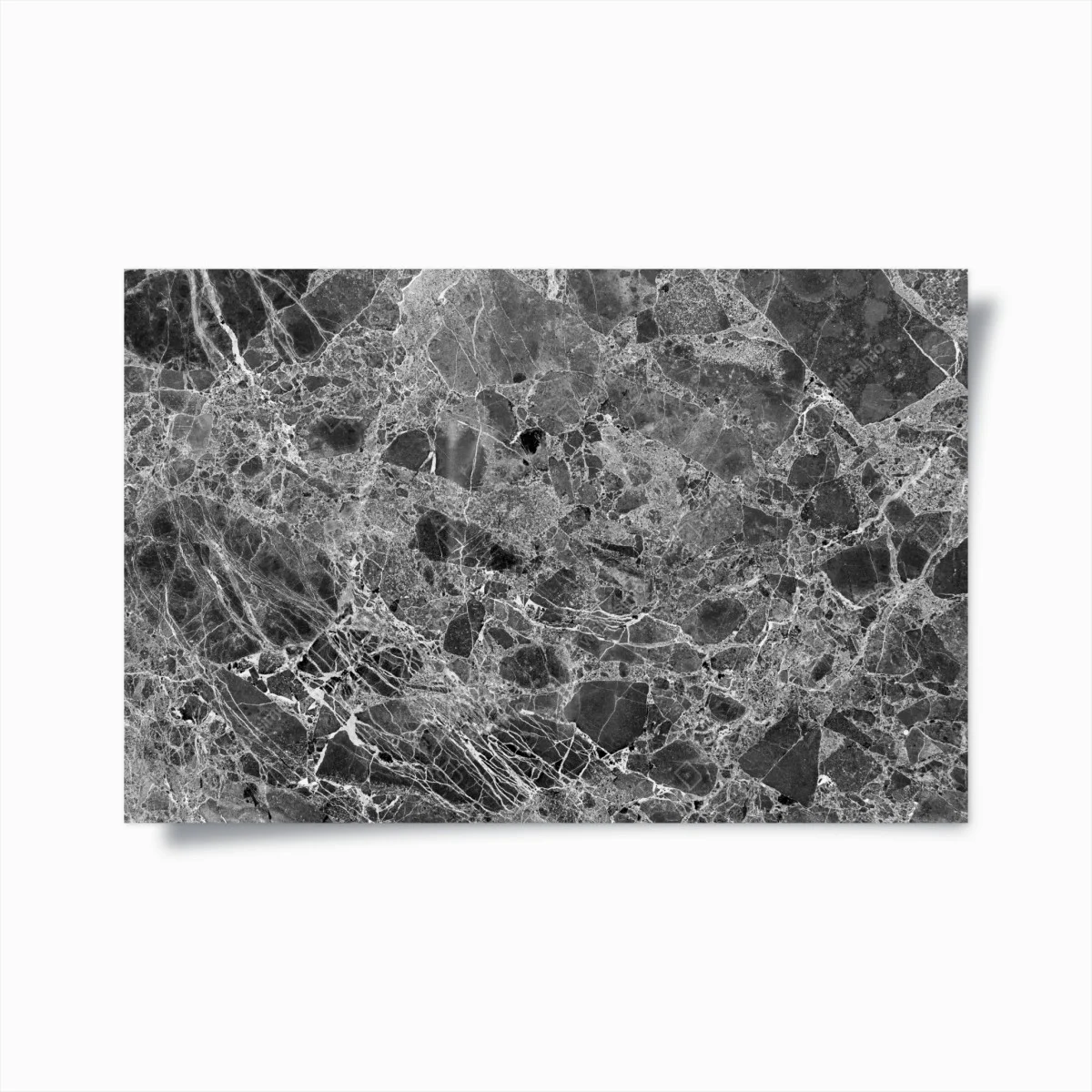 Poster marmo nero con venature naturali • Wallissimo® Poster marmo nero con venature naturali • Wallissimo®
