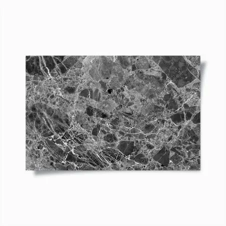 Poster marmo nero con venature naturali • Wallissimo®