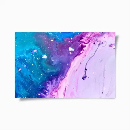 Poster cascata cromatica blu e viola • Wallissimo®
