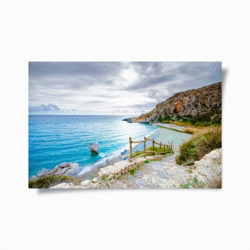 Poster sentiero verso la baia turchese