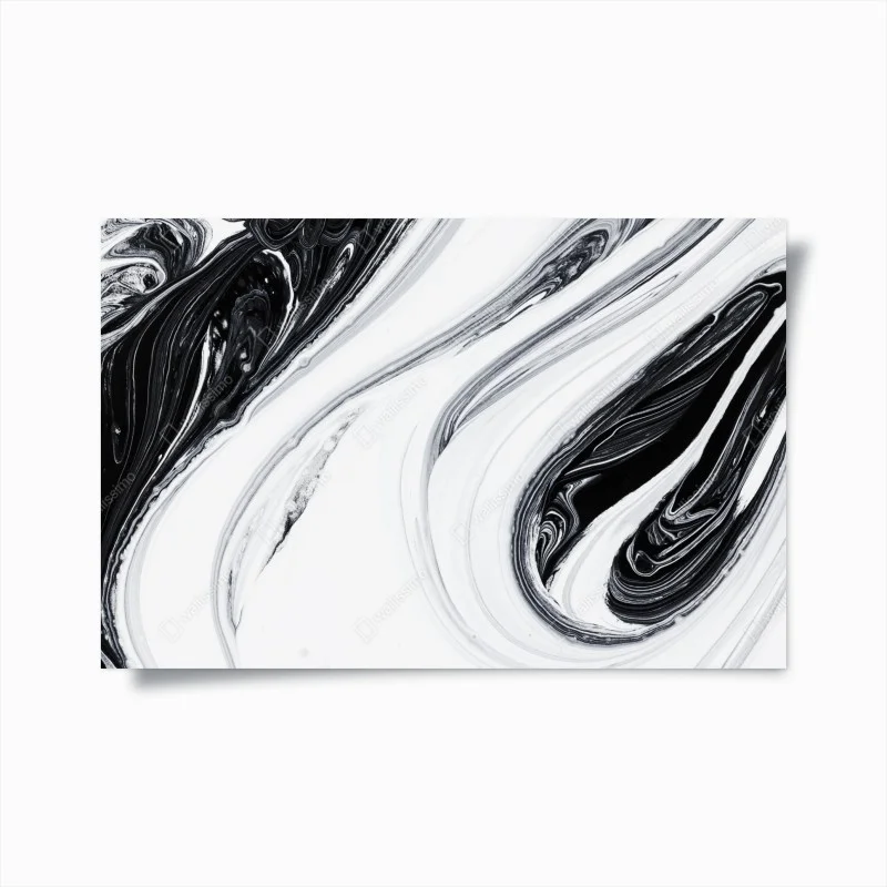 Poster eleganza marmorizzata in bianco e nero