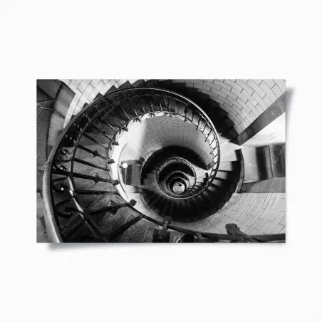Poster spirale architettonica in bianco e nero • Wallissimo®