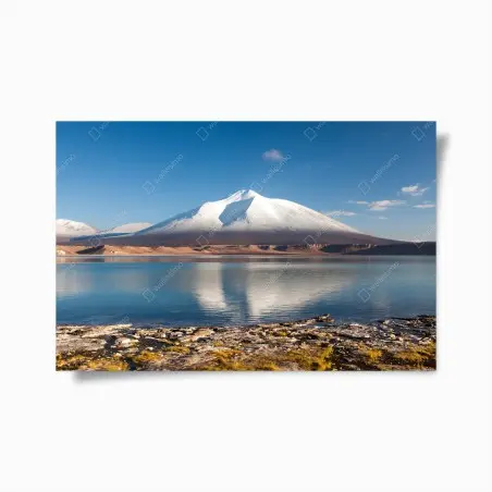 Poster riflessi sulla Laguna Verde, Atacama • Wallissimo®