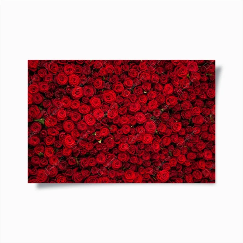 Poster mosaico di rose rosse