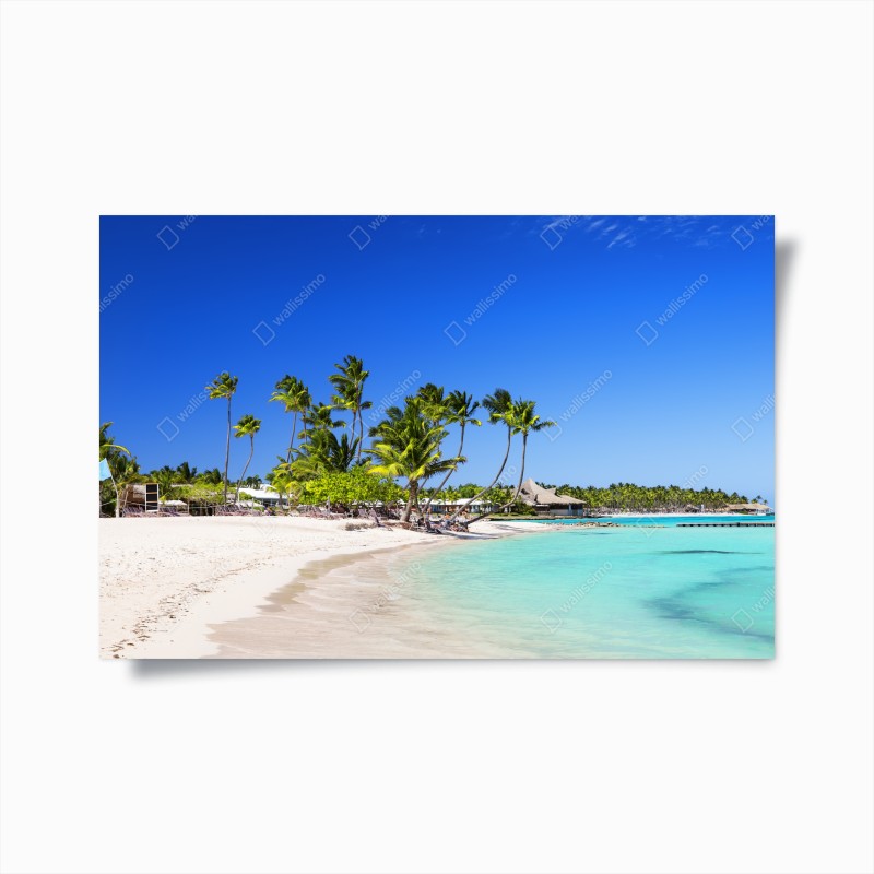 Poster spiaggia paradisiaca di Cap Cana