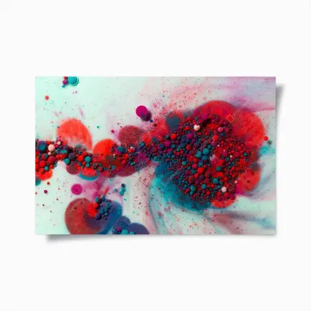 Poster marmo liquido cosmico dai colori vivaci • Wallissimo®