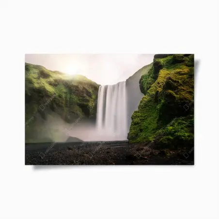Poster paesaggio maestoso di Skogafoss • Wallissimo®